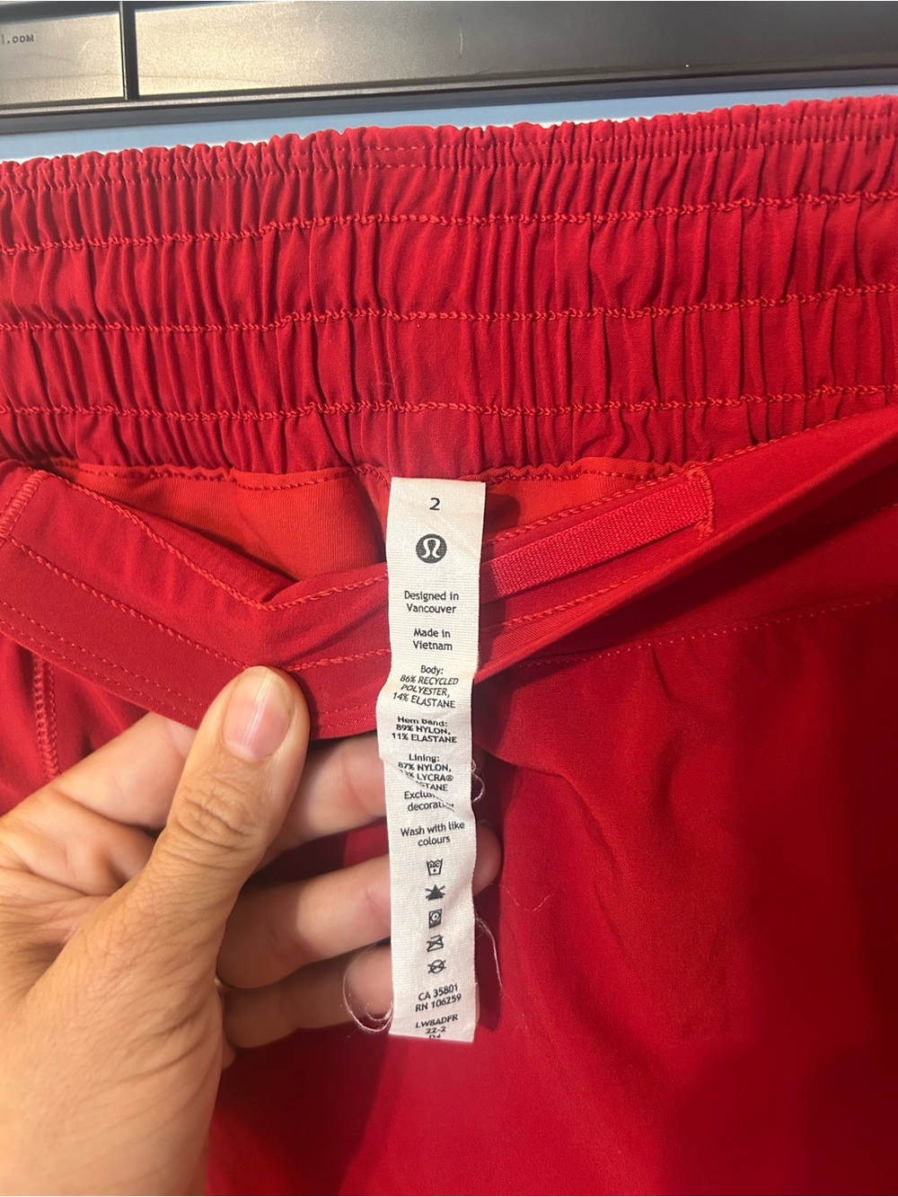 Lululemon Red Athletic Skirt- Size 2